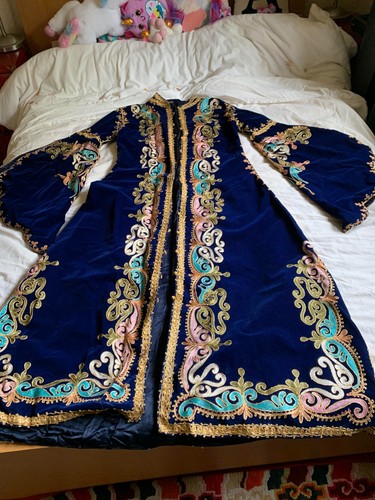 Moroccan velvet coat - moroccan,
