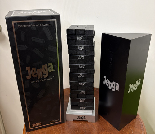 Jenga onyx edition hasbro - jenga,