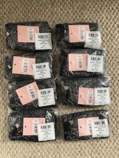 Bundle 8 Pks Ladies Boux Avenue Black And Silver Sparkle Ruffle Briefs S-10 NEW
