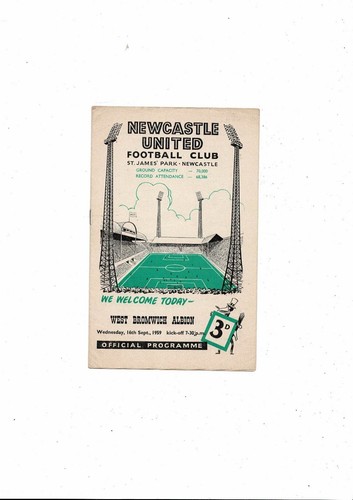 1959 newcastle united wba - newcastle, v