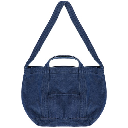 Denim fabric handle bag retro - denim,