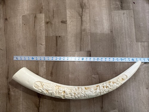 Antique resin tusk - antique,