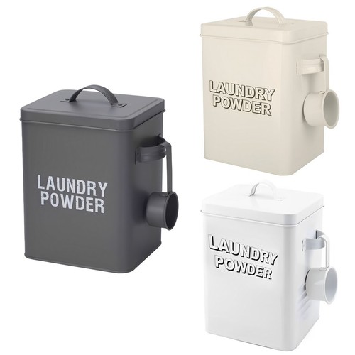 Laundry powder tin - powder, dog