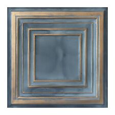 Faux Tin Painting Tile Metalized ceiling panels for Cafe PL05 Smoked gold 10pcs