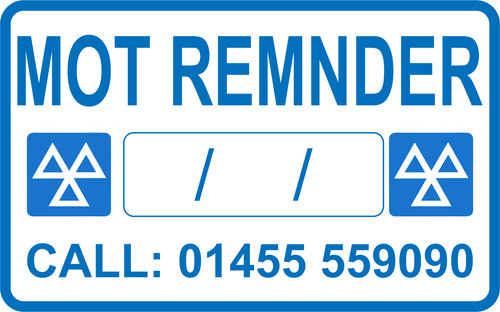 Mot reminder sticker - mot,