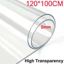 2mm Thick Clear Transparent Vinyl PVC Tablecloth Table Protector Plastic Cover