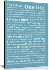 Life Manifesto Quote Canvas