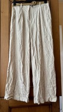Ladies Primark Beige Wide Leg