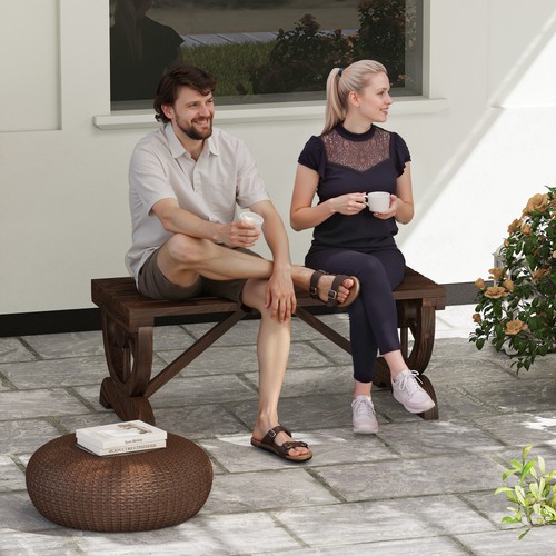 Rustic wooden bench - rustic,