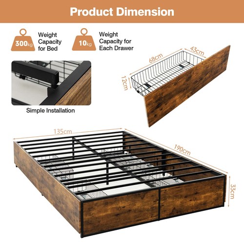 Base double iron - iron, frame