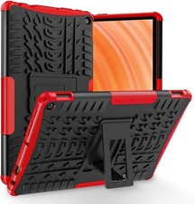 TASSKTO 10" Tablet Case, Heavy Duty, Shockproof, Kids Protective Case, Red
