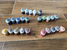 ✅ Assorted Citadel BASE Paint Job Lot Bundle x 25 used Warhammer GW 40K