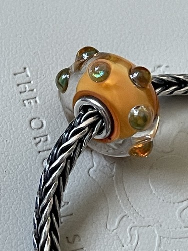 Trollbeads coral opal glass - opal,