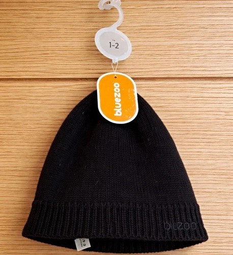 Bluezoo debenhams black beanie - black,