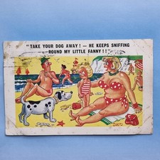 Comic Postcard 1970 Fat Lady