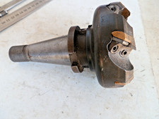 40 int stub with Sumitomo 80 mm dia. carbide tipped milling cutter, 5/8" drawbar