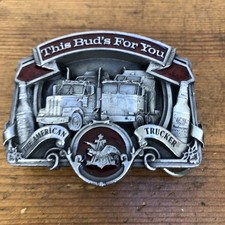 budweiser belt buckle vintage