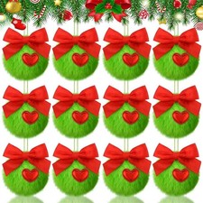 12pcs Lime Green Furry
