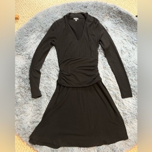 Lilla black ruched surplice - lilla, p