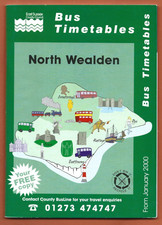 East Sussex North Wealden Bus Timetables  Jan 2000
