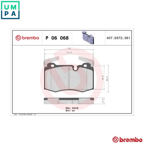 Brake pad set disc - pad,
