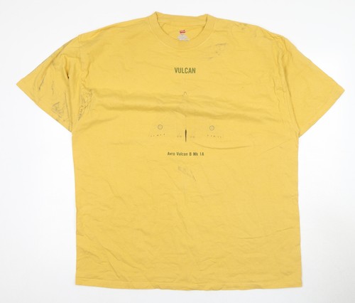 Hanes men yellow 2xl graphic - hanes, men's