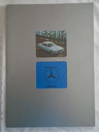 Mercedes 450slc brochure jul - mercedes,
