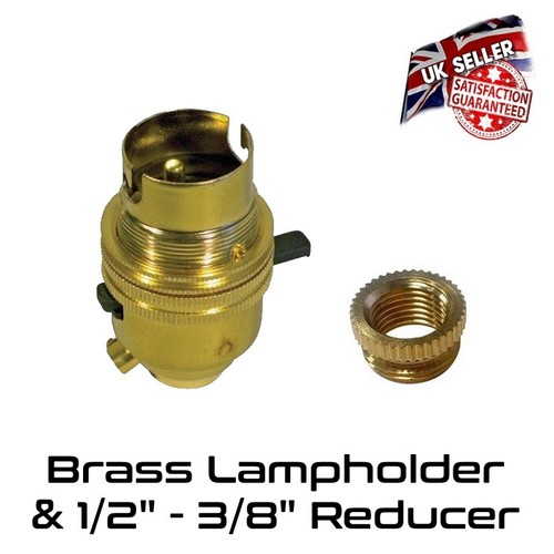 Brass lamp holder - brass,