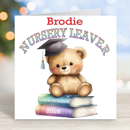 Personalised nursery leaver - nursery,