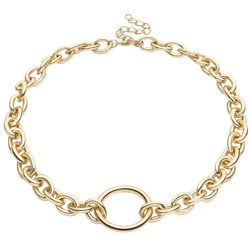 Punk chunky chain necklace - chunky,