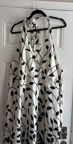 Debenhams black white halter - black,