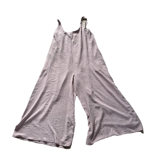 Ladies wide leg dungarees xl - wide,