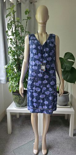 Next blue purple floral neck - blue, v-neck