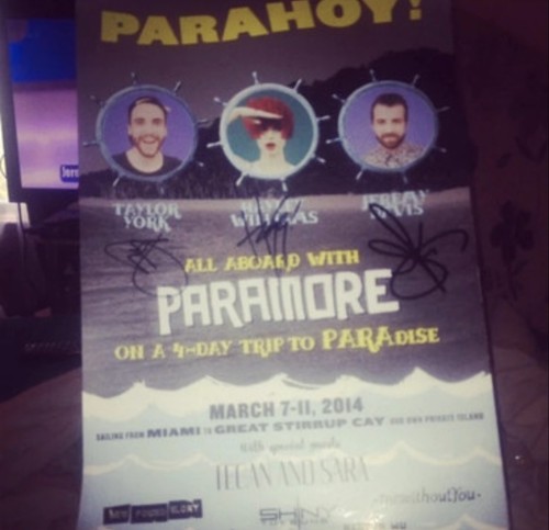 Parahoy paramore poster - poster, 2014