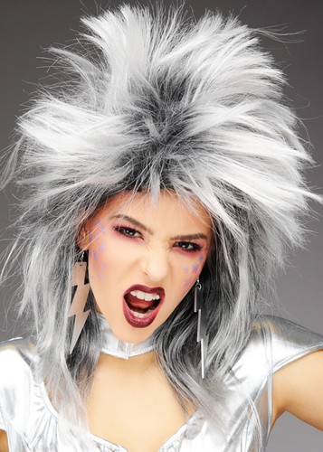 1970s glam rock silver spiky - glam,