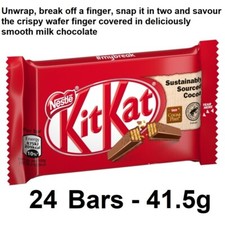 Box of 24 Kit Kat 4 Finger Milk Chocolate Bar 41.5g