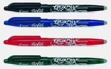 Pilot FriXion Rollerball Clicker Erasable Tip Pens  -  BLACK BLUE RED GREEN