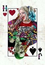 JOKER & HARLEY QUINN Suicide Squad Batman DC Wall Art Print Photo Poster A3 A4 