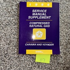 1996 96 DODGE CARAVAN MINI VAN Service Shop Repair Manual SUPPLEMENT CNG