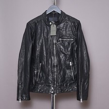 ALL SAINTS Leather Jacket Mens
