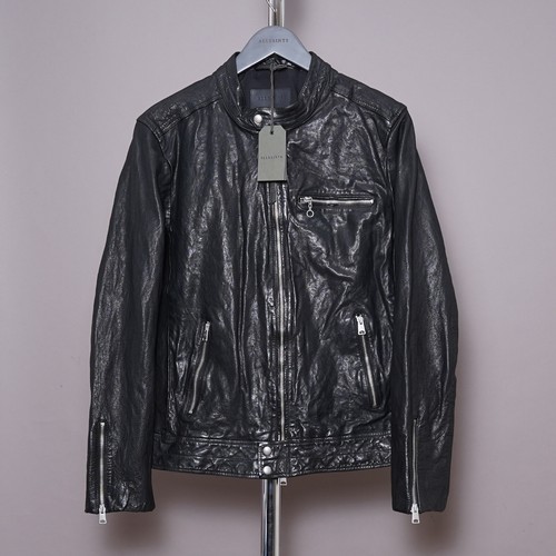 All saints leather jacket - leather, mens