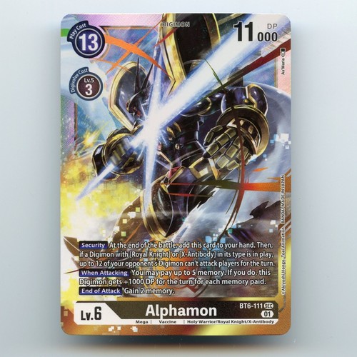 Alphamon bt6 111 double - alphamon, bt6-111