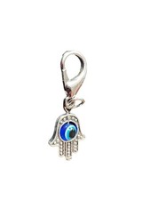 Hamsa Hand Evil Eye Keychain Blue Amulet Lucky Charm for Car Bag Purse Charm