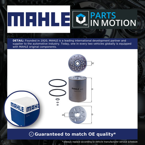 Fuel filter kx24d - filter, mahle