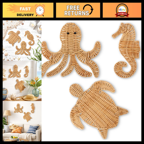 Handmade rattan sea creatures - rattan,