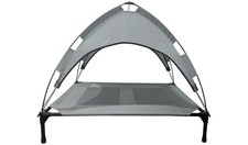 Summer Raised Pet Bed with Roof-Medium Polyester Comfortable Washable Puppy Bed