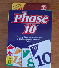 Phase 10 Rummy tyoe game by the makers of UNO .challenging game with a twist