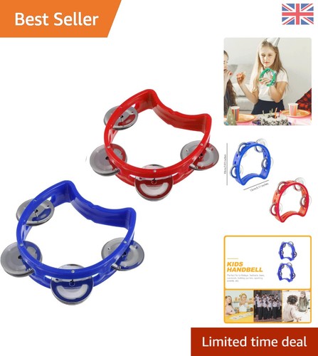 2pcs half moon tambourine - moon, set
