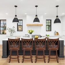 4PCS Swivel Bar Stools Counter
