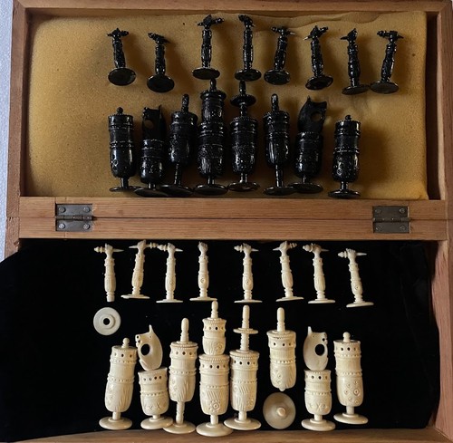 Vtg barleycorn pulpit chess - barleycorn,
